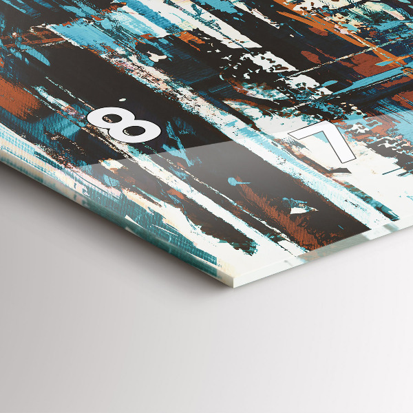 Reloj de cristal horizontal Arte callejero