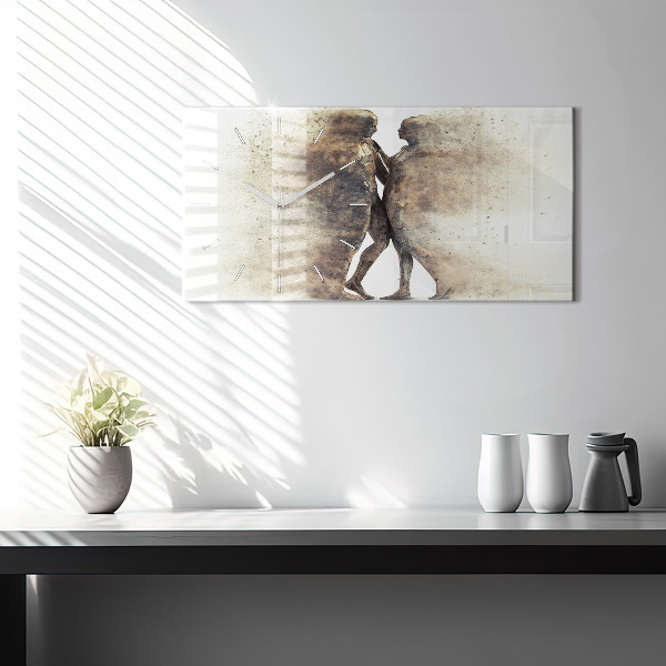 Reloj horizontal Abstracción gente arena