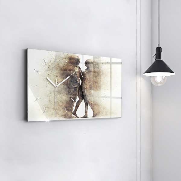 Reloj horizontal Abstracción gente arena