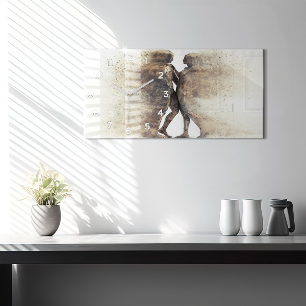 Reloj horizontal Abstracción gente arena