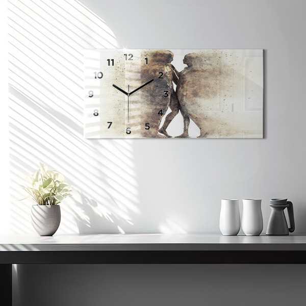 Reloj horizontal Abstracción gente arena