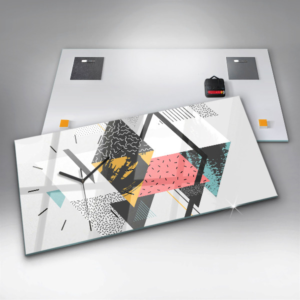 Reloj horizontal Patrón geométrico