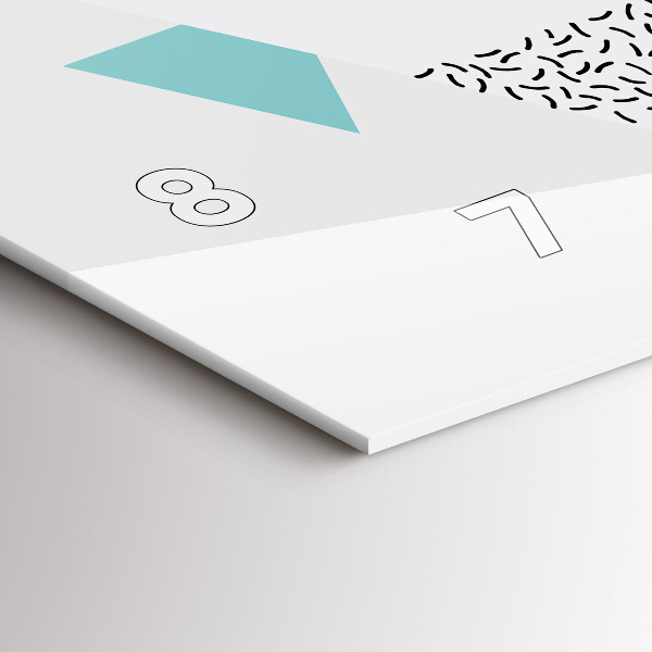 Reloj horizontal Patrón geométrico