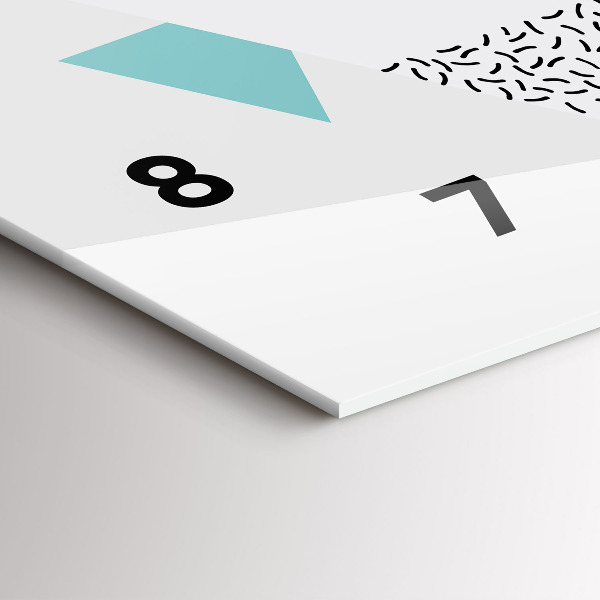 Reloj horizontal Patrón geométrico