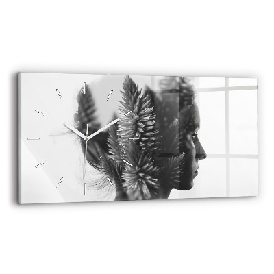 Reloj de cristal horizontal Sensibilidad humana del pensamiento
