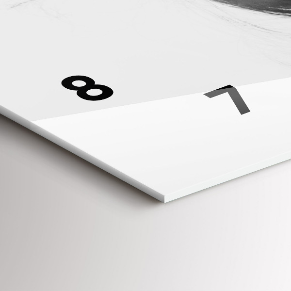 Reloj de cristal horizontal Sensibilidad humana del pensamiento