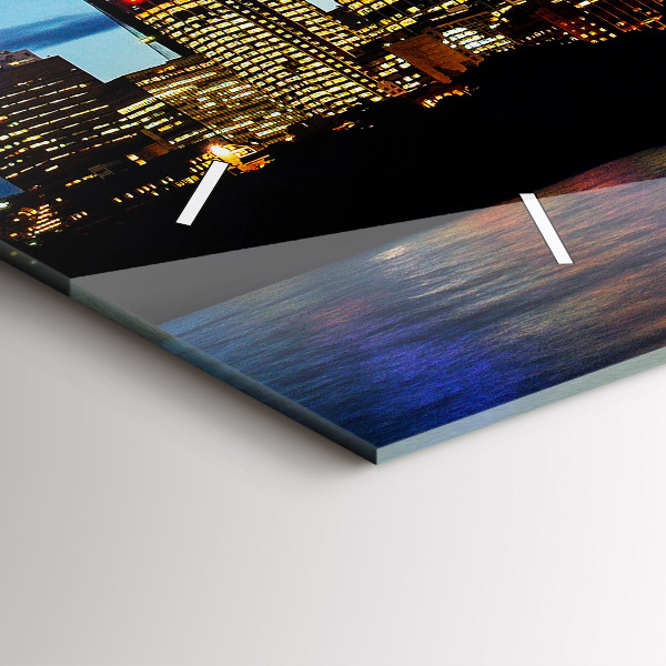 Reloj de cristal horizontal Sydney al atardecer