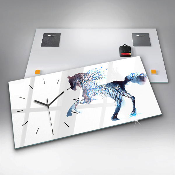 Reloj de cristal horizontal Naturaleza animal Altruismo