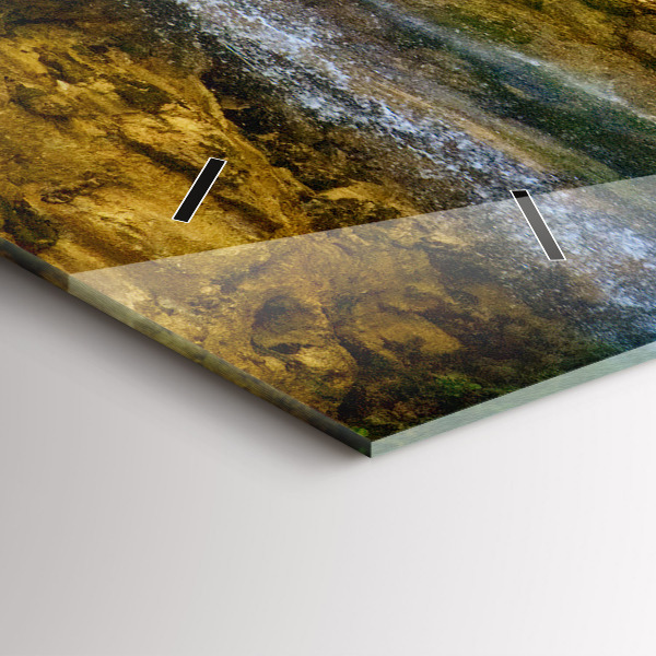 Reloj de cristal horizontal Paisaje lagunar