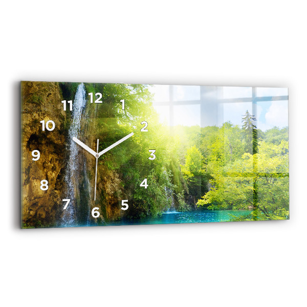 Reloj de cristal horizontal Paisaje lagunar