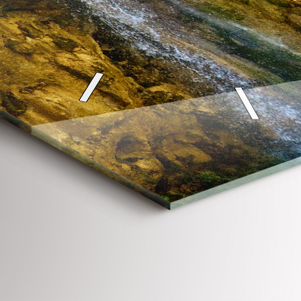 Reloj de cristal horizontal Paisaje lagunar