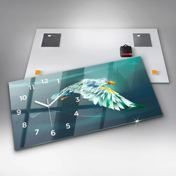 Reloj horizontal Imagen de un águila volando