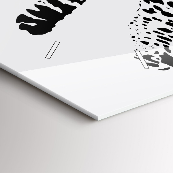 Reloj de cristal horizontal Silueta de una pantera