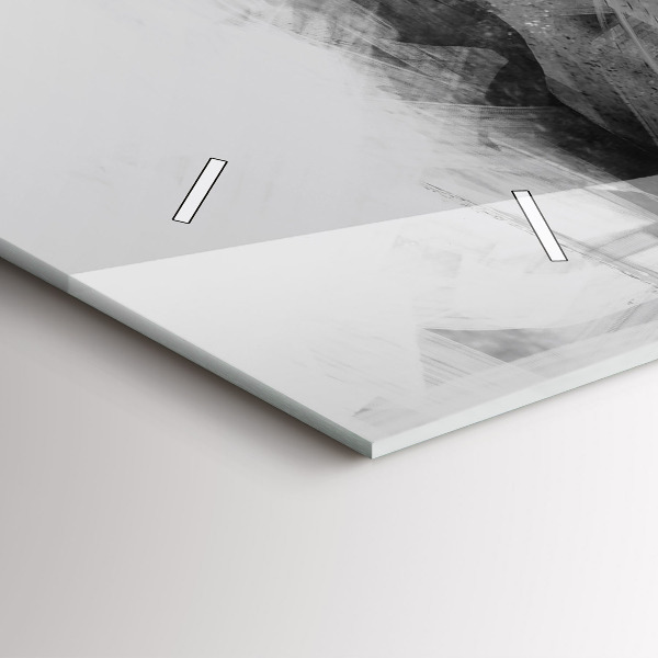 Reloj de cristal horizontal León pintado