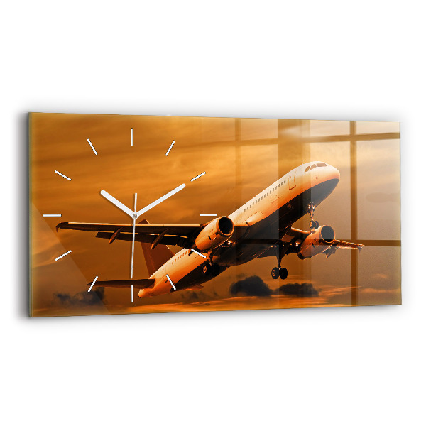 Reloj horizontal Viaje en avión