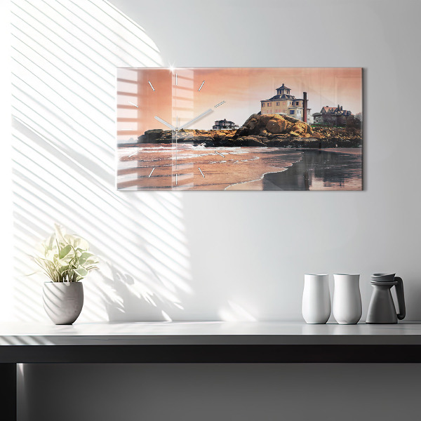 Reloj de cristal horizontal Costa de Sherman