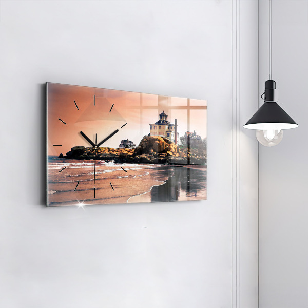 Reloj de cristal horizontal Costa de Sherman