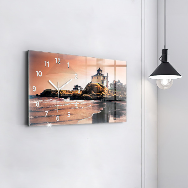 Reloj de cristal horizontal Costa de Sherman