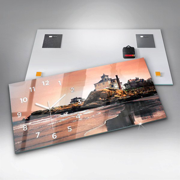 Reloj de cristal horizontal Costa de Sherman