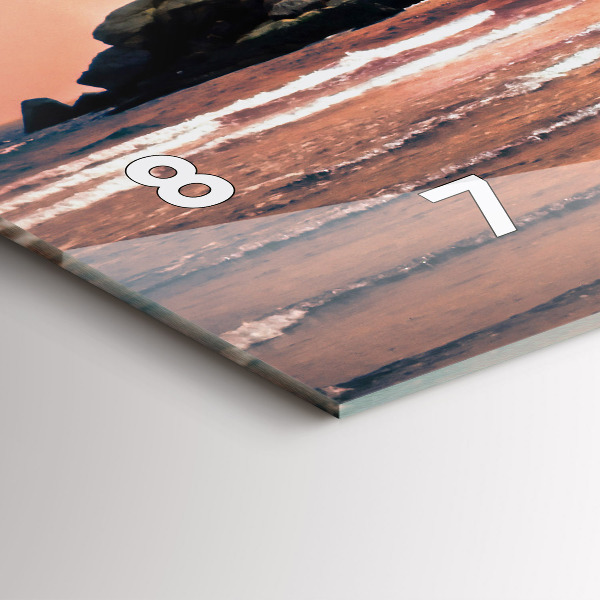 Reloj de cristal horizontal Costa de Sherman