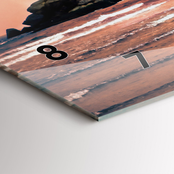 Reloj de cristal horizontal Costa de Sherman