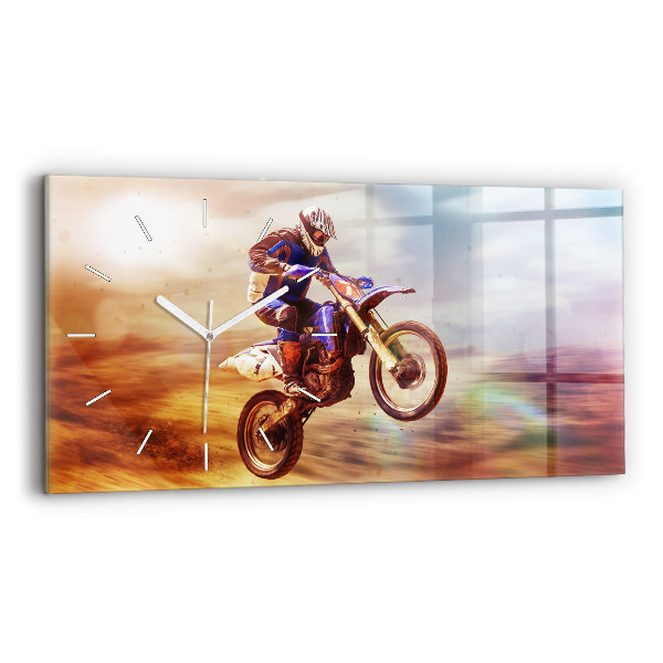 Reloj de cristal horizontal Enduro motocross