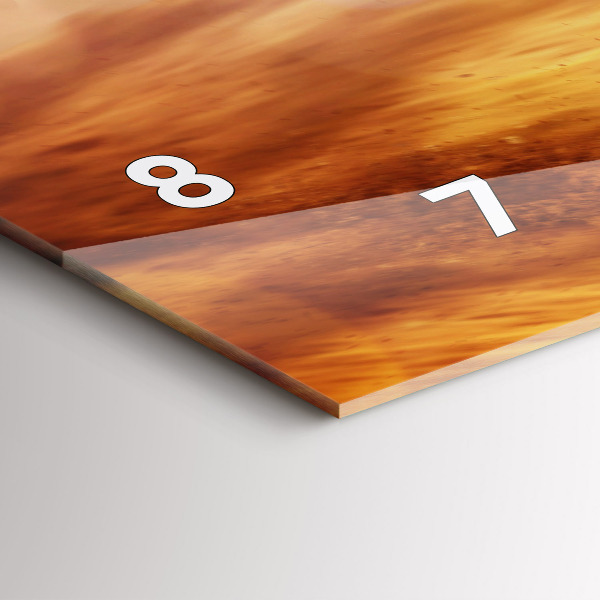 Reloj de cristal horizontal Enduro motocross