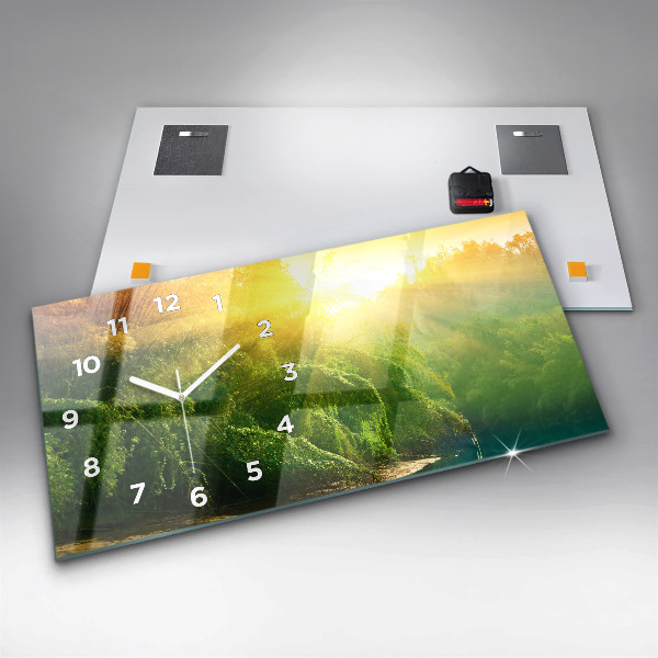Reloj de cristal horizontal Naturaleza tranquila