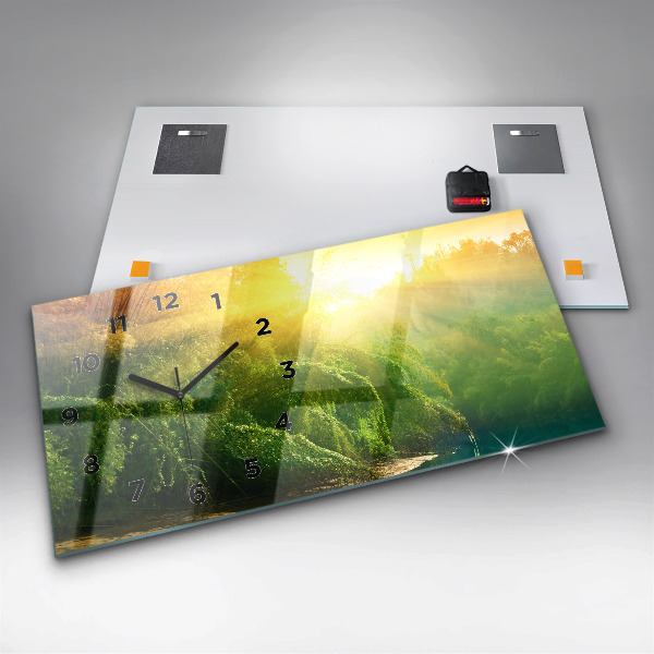 Reloj de cristal horizontal Naturaleza tranquila