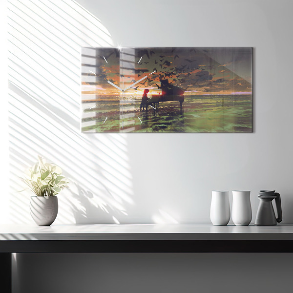 Reloj horizontal Concierto en la playa