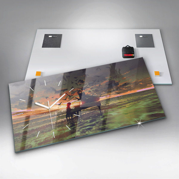 Reloj horizontal Concierto en la playa