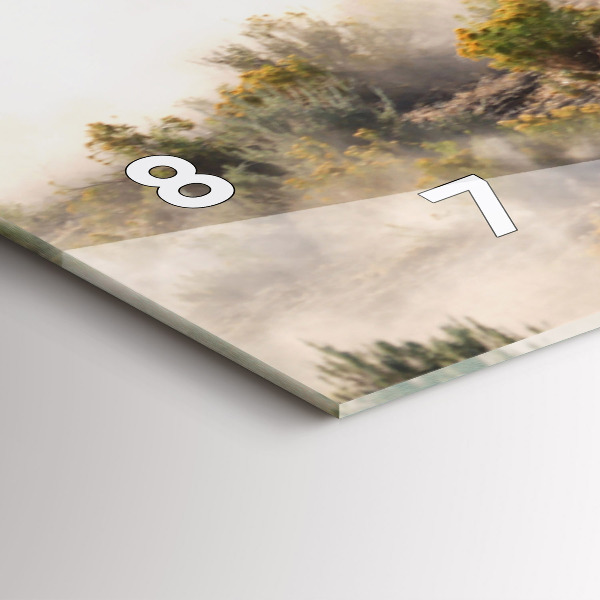 Reloj de cristal horizontal Manada de caballos a toda velocidad