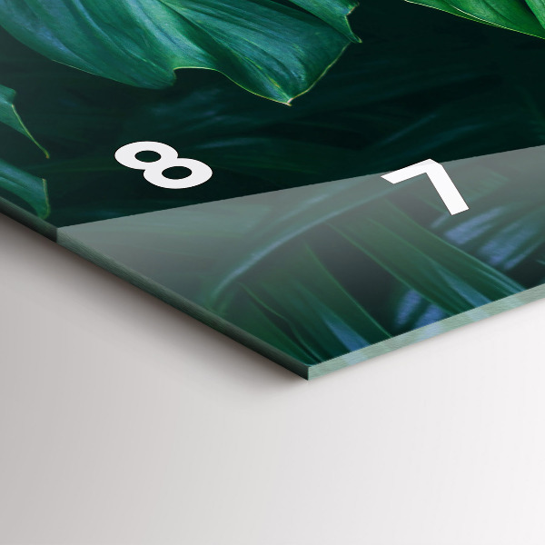 Reloj horizontal El lado tropical de la naturaleza