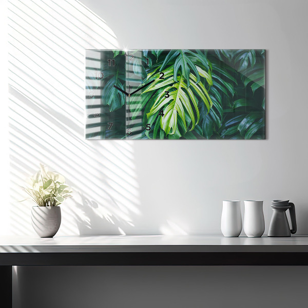 Reloj horizontal El lado tropical de la naturaleza
