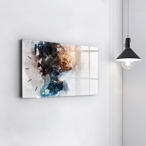 Reloj de cristal horizontal El pasado en la nuca