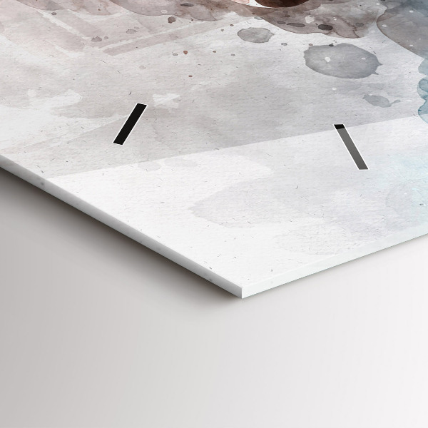 Reloj de cristal horizontal El pasado en la nuca