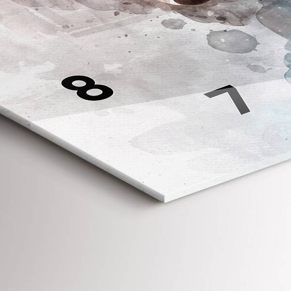 Reloj de cristal horizontal El pasado en la nuca