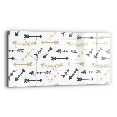 Reloj horizontal Patrón geométrico de hipster