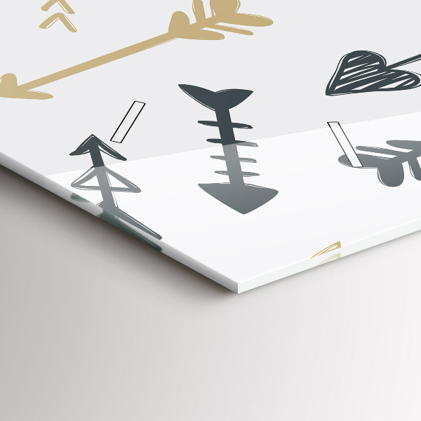 Reloj horizontal Patrón geométrico de hipster