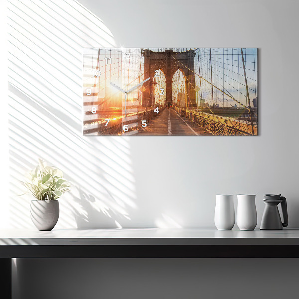 Reloj horizontal Puente de Brooklyn NYC