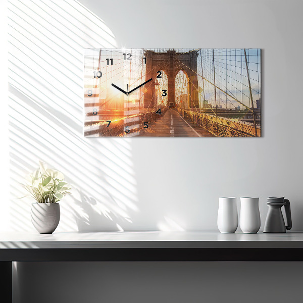 Reloj horizontal Puente de Brooklyn NYC