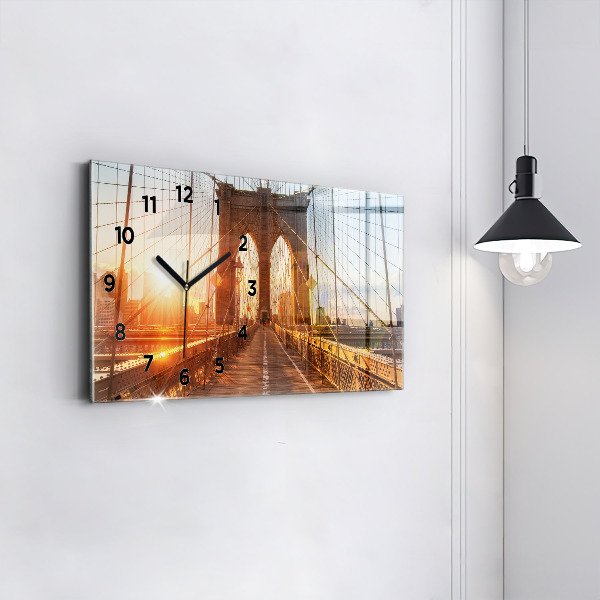 Reloj horizontal Puente de Brooklyn NYC