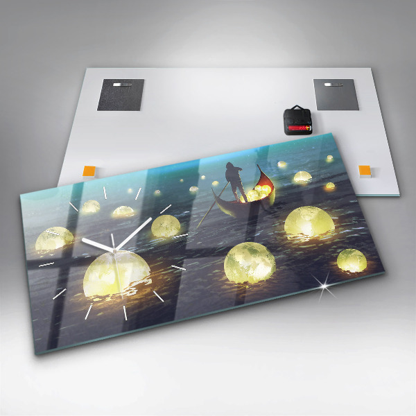 Reloj de cristal horizontal Abstracción