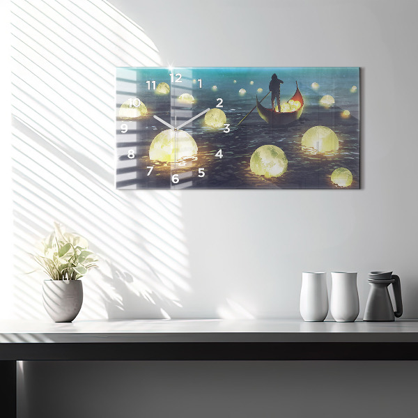 Reloj de cristal horizontal Abstracción