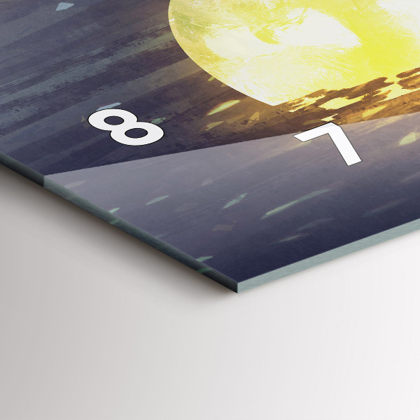 Reloj de cristal horizontal Abstracción