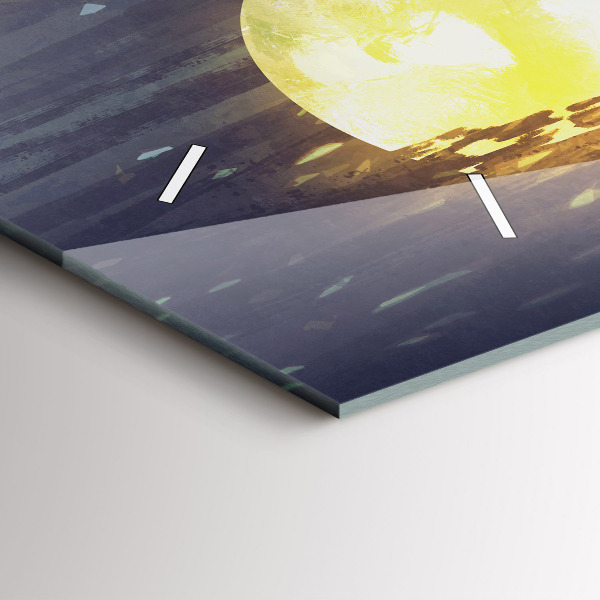 Reloj de cristal horizontal Abstracción