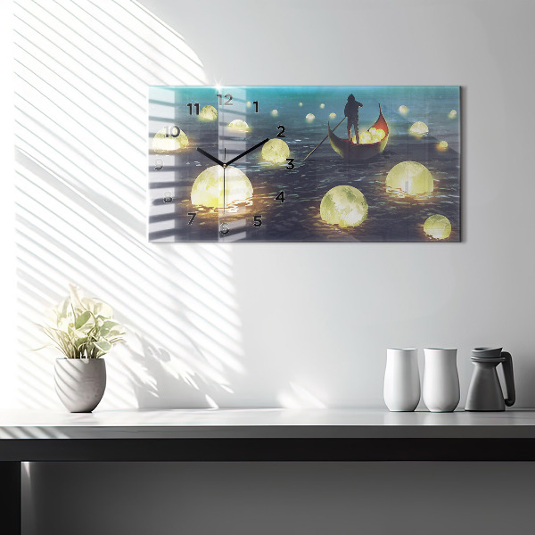 Reloj de cristal horizontal Abstracción