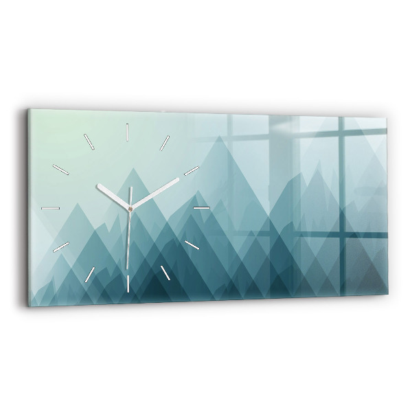 Reloj de cristal horizontal Figuras geométricas