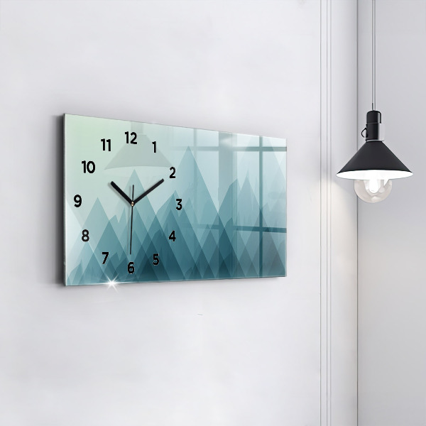Reloj de cristal horizontal Figuras geométricas