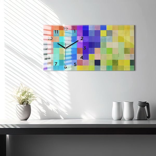 Reloj horizontal Composición de cuadrados